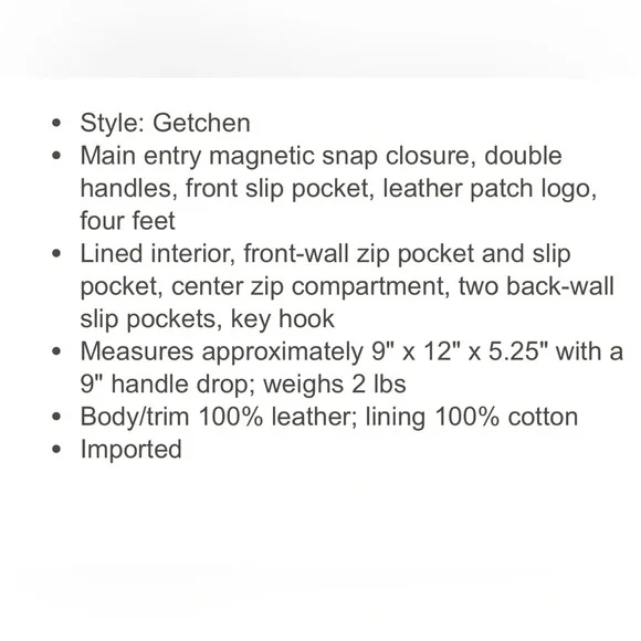 DOONEY BOURKE Florentine Leather Double Strap Shoulder Bag Gray W” Red Interior - Picture 12 of 13